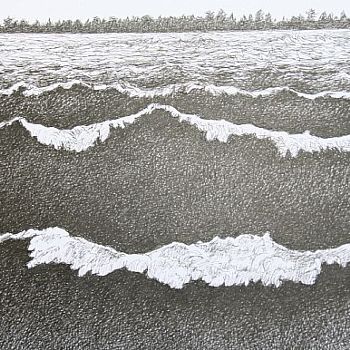 ink on paper 10x16''

Another of the Isle Royale drawings, in the book Naked in the Stream.

private collection